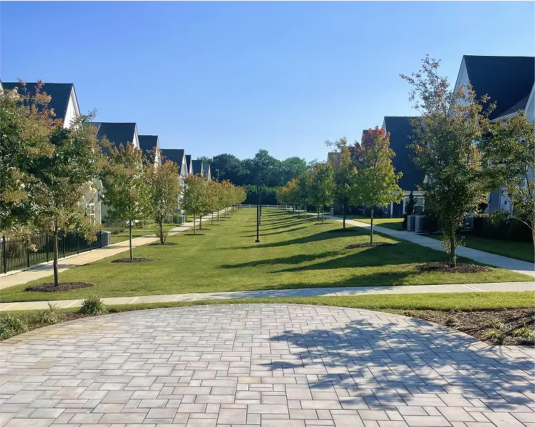 Green areas of a residence